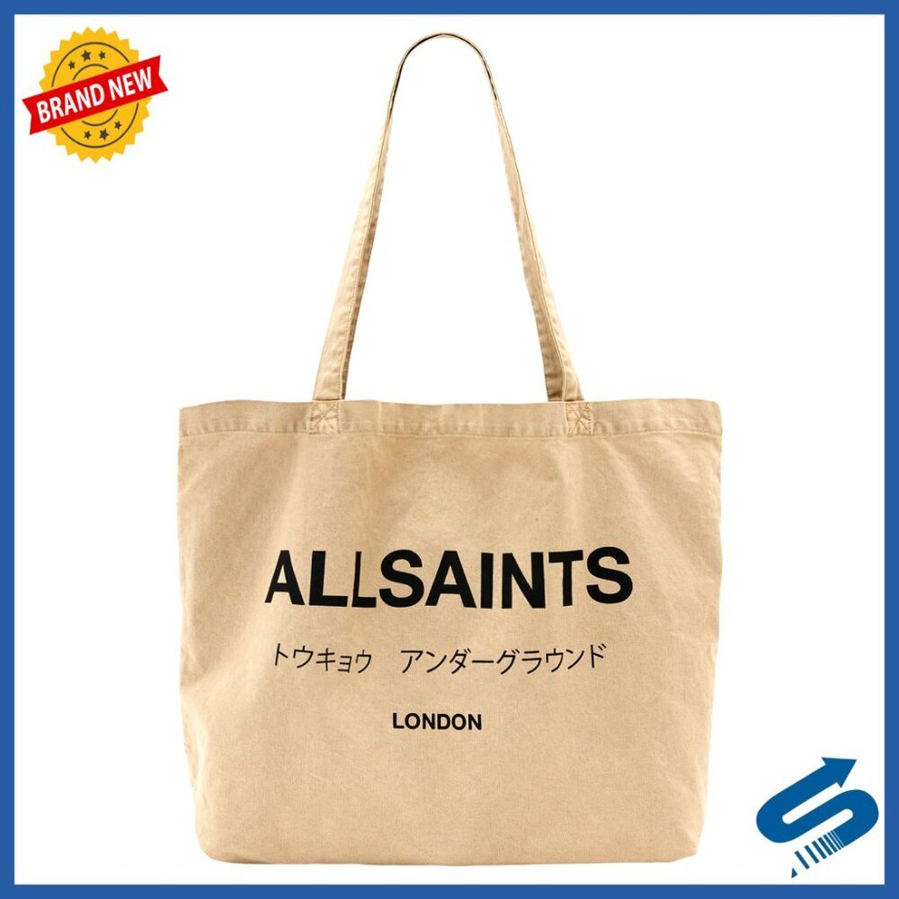 Spacious Cotton Tote Bag with Shoulder Strap, Acid-Washed Design